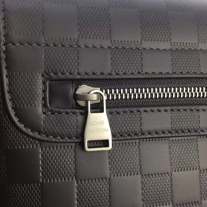 路易威登LV頂級原單N41286 Damier Infini 皮革單肩斜挎郵差包 YDH1177
